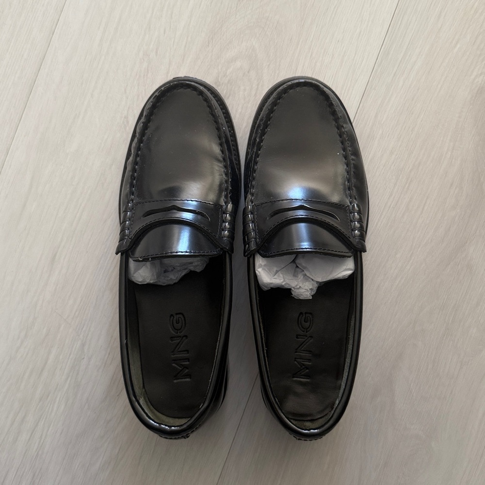 Mango Black Loafers